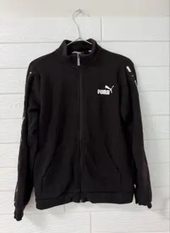 PUMA ロゴ ジップアップ ジャケット ブラック スポーツ
