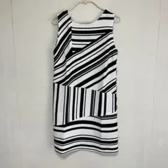 ・MURUA・ストライプ ノースリーブ ワンピース