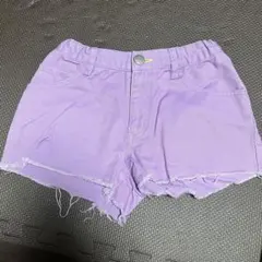 レピピ 紫色フリンジ付きショートパンツ XS