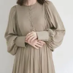 ビス VIS ジャガードプリントアソートドルマンワンピース