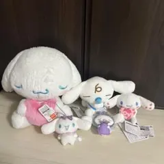サンリオキャラクターズ　　シナモロール、ミルク　　ぬいぐるみ　おまとめ5種セット