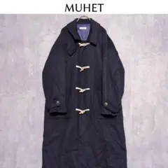 MHL. エムエイチエル ダッフルコート ロング丈 トグル ブラック M〜L相当 MHL. マーガレット ハウエル ダッフルコート ロング丈 濃紺 木製トグル