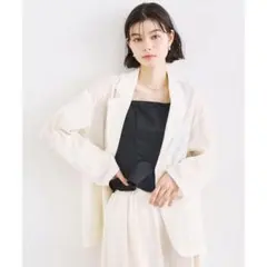 COCO DEAL シアーシャツジャケット　アイボリーのサムネイル