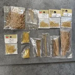 丸カン 9ピン Tピン 金具 資材 ハンドメイド まとめ売り 118g