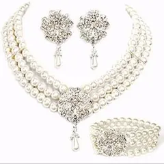 ☆今だけ特別価格！！☆アクセサリー パール ネックレス ブレスレット イヤリング