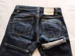 SMITH WYKES スミスワイクス セルビッジ濃色ストレートデニム 33 