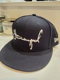 STAMPD NEWERA CAP　サインロゴ　ネイビー