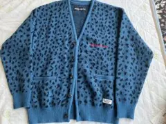 WACKO MARIA レオパード　モヘア　ニット　ジャガード　カーディガン S