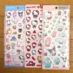 《新品》 サンリオ キャラクターズ シール ぷっくり マシュマロ 3枚
