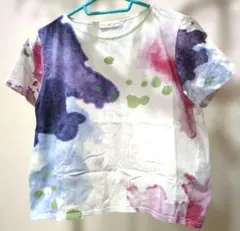 CHILD WOMAN 　半袖Tシャツ　 水彩画風プリントのサムネイル