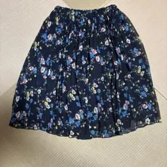花柄 プリーツスカート