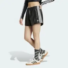 adidas パンツ XL ポルカドット ブラック ジャージ サテン - メルカリ