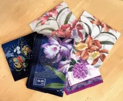 花柄ハンカチ5枚セット HANAEMORI他新品未使用