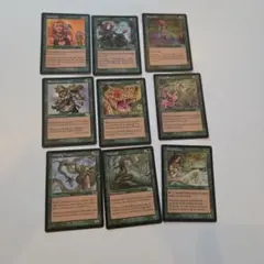 MTG ウルザズ・サーガ 緑カード まとめ売り 9枚セットのサムネイル