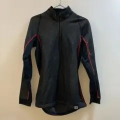 K1585 rstaichi 黒のハーフジップ長袖ウェア メンズ M相当