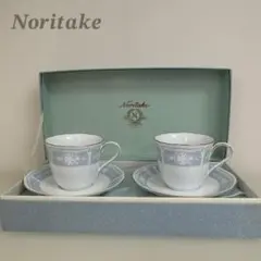 Noritakeノリタケ カップ&ソーサー レースウッドゴールド ２客セット