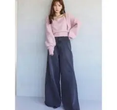 試着のみ！snidel ワイドデニムパンツ