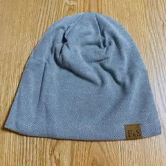 ✨残り１点✨　ニット帽　帽子　ライトグレー　防寒　秋　冬　通勤　通学　暖か