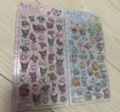 うるちゅるポップシール　2枚セット　マイメロ&クロミ　サンリオキャラク