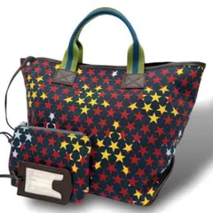 未使用級 ヴィヴィアンウエストウッド トートバッグ 星柄モノグラム キャンバス