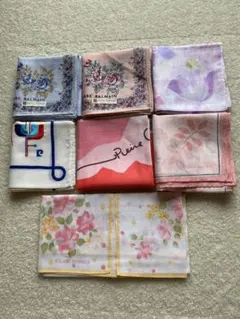 【新品未使用】ハンカチ7枚まとめ売り Pierre balmainなど