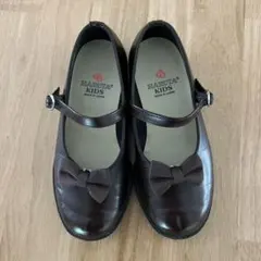ハルタ【19.0㎝】リボンストラップシューズ ブラウン フォーマル 入学式