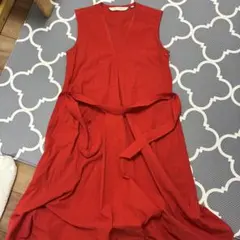 UNIQLO AND LEMAIRE ノースリーブワンピース 赤 M