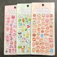 クリアぷくぷくキャンディシール　3種セット　吉田産業