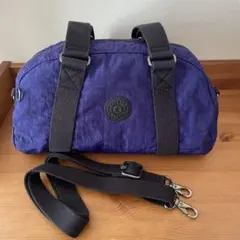 Kipling パープル系 2way ショルダーバッグ　ミニボストンバッグのサムネイル