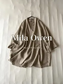 ミラオーウェンMila Owenフレンチリネン100オーバースキッパー 