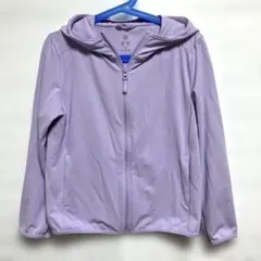 UNIQLO　エアリズム　UVカット　フルジップアップパーカー　パープル　120