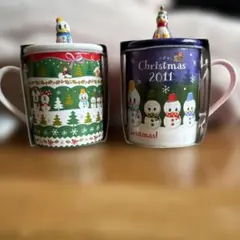 Disney Christmas 2011 マグカップ 2個セットのサムネイル