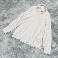 あびママ 様専用 SOUSOU M カットソー タートル 無地 ピンクベージュのサムネイル