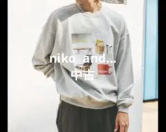 niko and... フォトプリントスウェット Lサイズ　¥6,000