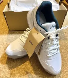 asics 23.5cm COURT SLIDE オムニクレー サクソングリーン