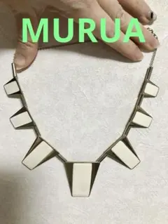 ムルーア　MURUA ネックレス　ゴールド　大ぶりネックレス　白　アクセサリーのサムネイル