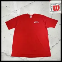 USA製 Wilson ウィルソン Tシャツ XL レッド 赤 ワンポイントロゴのサムネイル