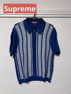 Supreme シュプリーム　ストライプ ジッパーポロシャツ ポロニット16ssのサムネイル