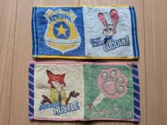 ズートピア ミニタオルハーフサイズ2枚セット（未使用）