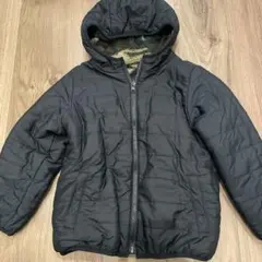 フード付き ブラック 迷彩柄 ジャケット120
