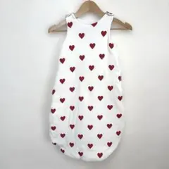 Petit Bateau ハート柄のジゴトゥーズ　スリーパー