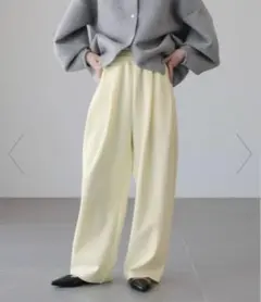 【新品】【完売品】LOWRYS FARM カットイージーコクーンパンツ