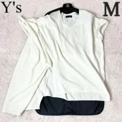 ✖︎ ラルフローレン シルク ケーブルニット セーター ロゴ刺繍 ベージュ L