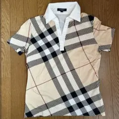 バーバリーロンドン ノバチェック スキッパー 美品 ストレッチ サイズ1