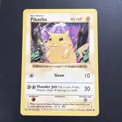 英語版】ピカチュウ Pikachu 58/102 旧裏 ポケモンカード - メルカリ