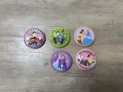 ディズニー 刺繍缶バッジ 5点セット