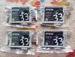 純正 EPSON ICBK33 フォトブラックインク 4個セットのサムネイル