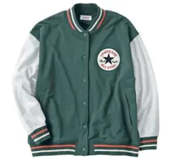 CONVERSE グリーン リブ付きスタジャン