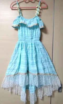 Metamorphose エレガンスジャガードバッスル JSK スモーキーブルー