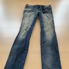 【売切り価格】 未使用　DIESEL ダメージ加工 ブルーフレアデニム